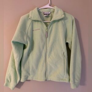 Columbia Mint Green Youth Fleece Jacket